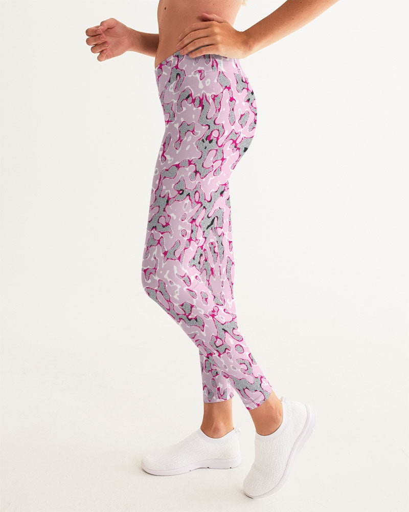 Cotton Candy Camo Women's Yoga Pants