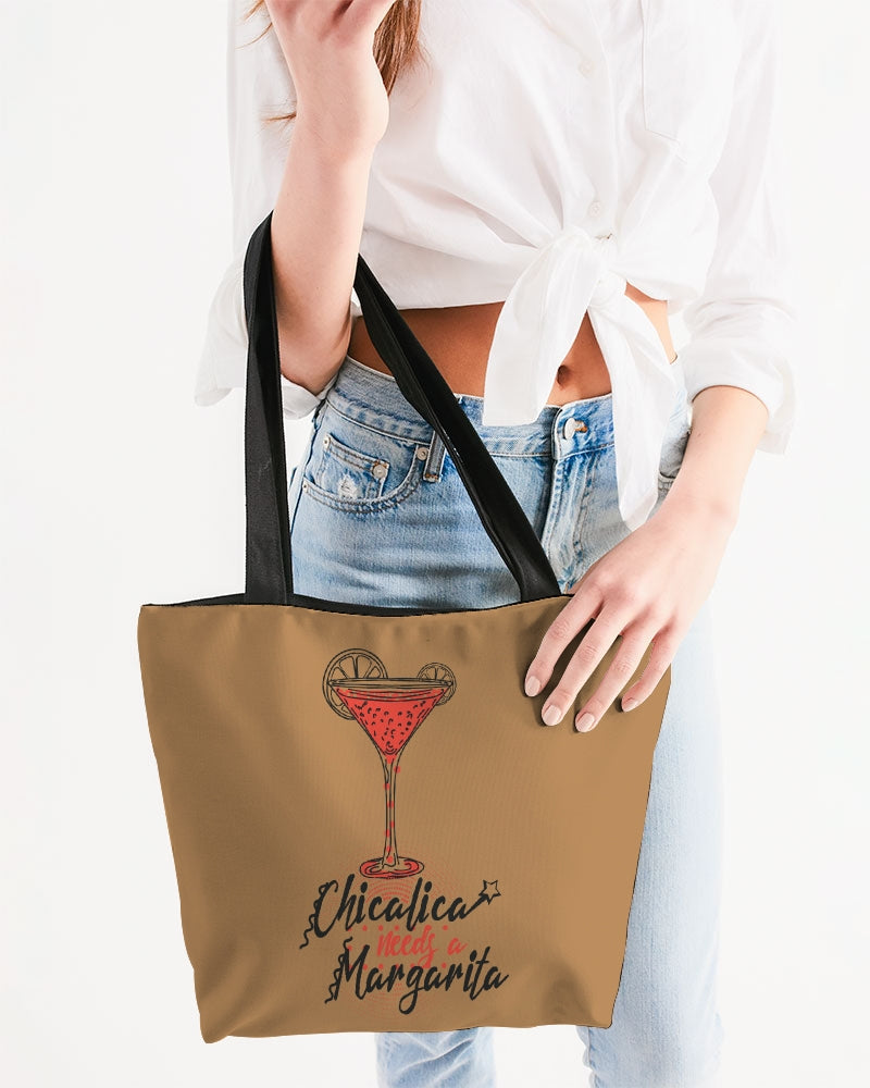 CHICALICA Needs a Margarita Canvas Zip Tote